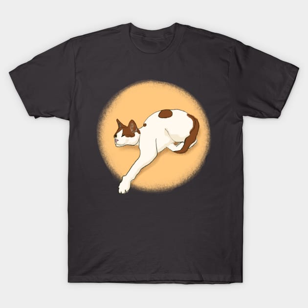 Soya the cat - lazing around T-Shirt by Chigurena